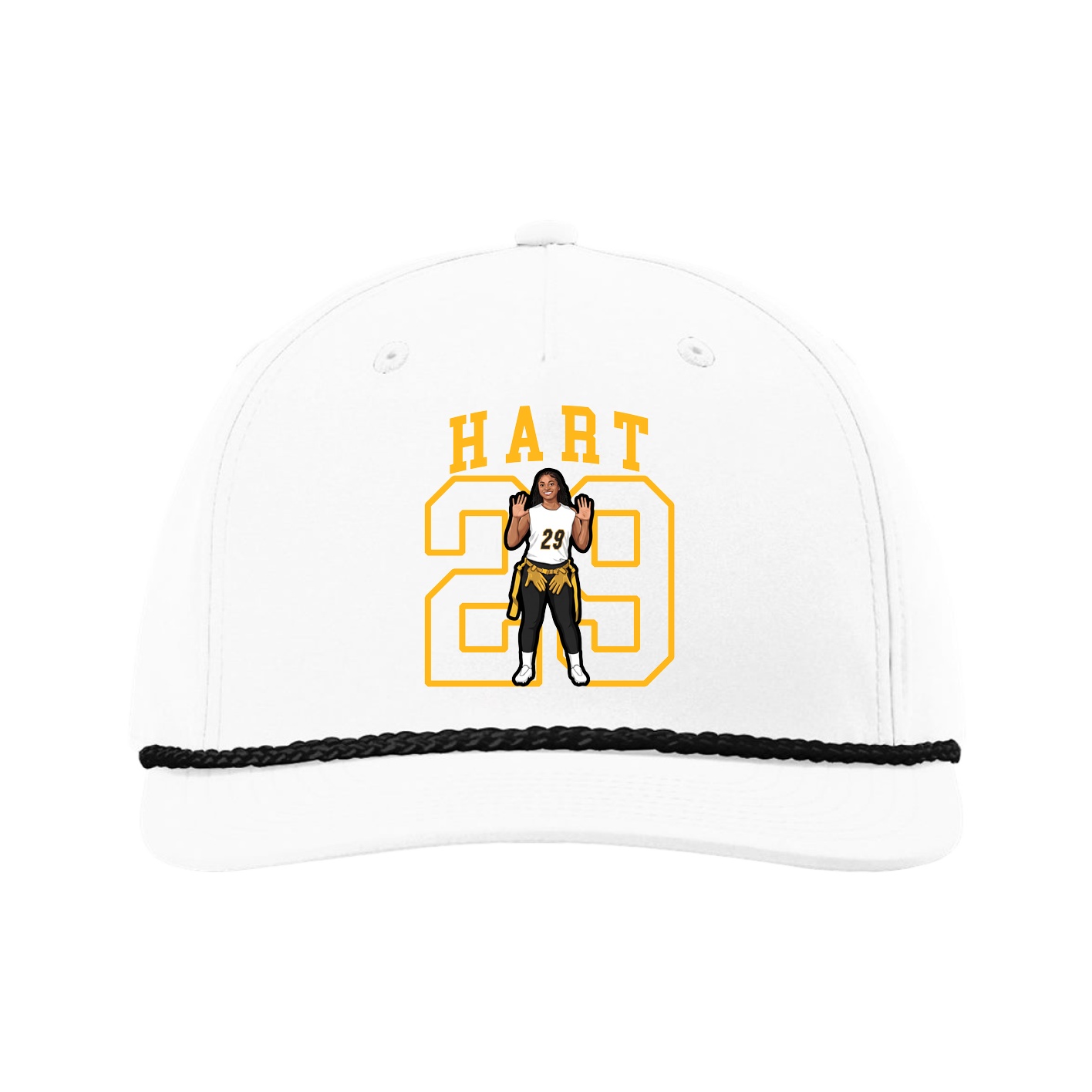 Five-Panel Classic Rope Cap — Shirsey in White