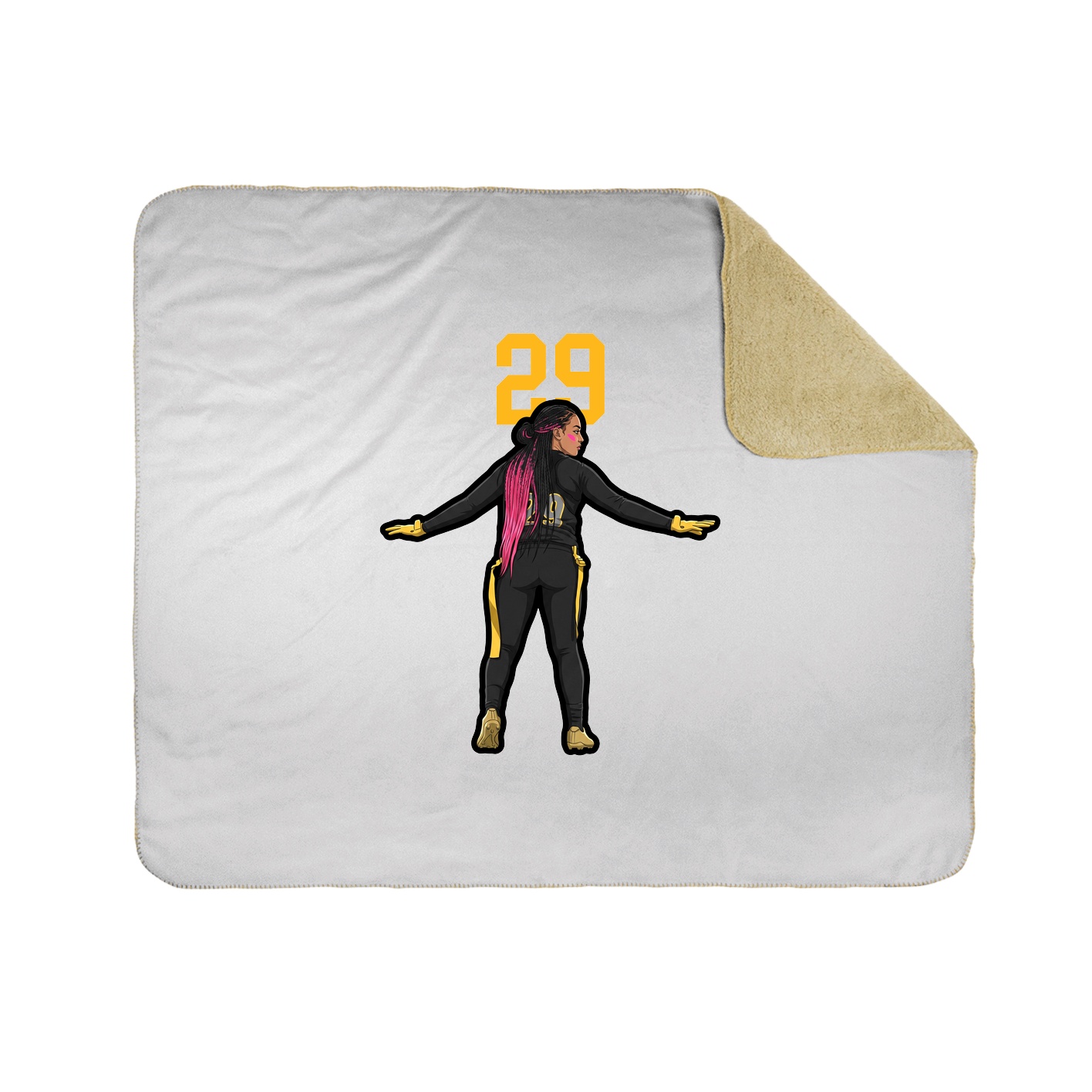 50x60 Sherpa Lined Throw Blanket