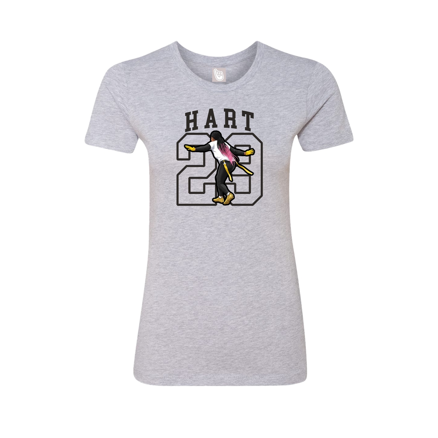 Fitted Women's Tee — Shirsey in Grey