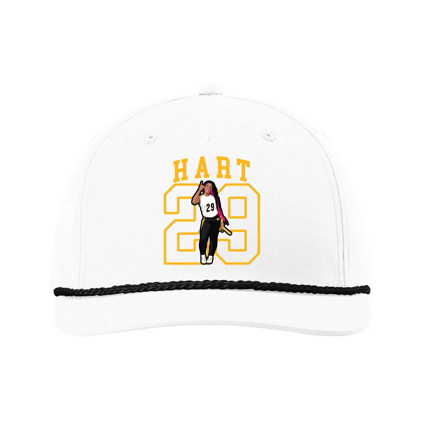 Five-Panel Classic Rope Cap — Shirsey in White