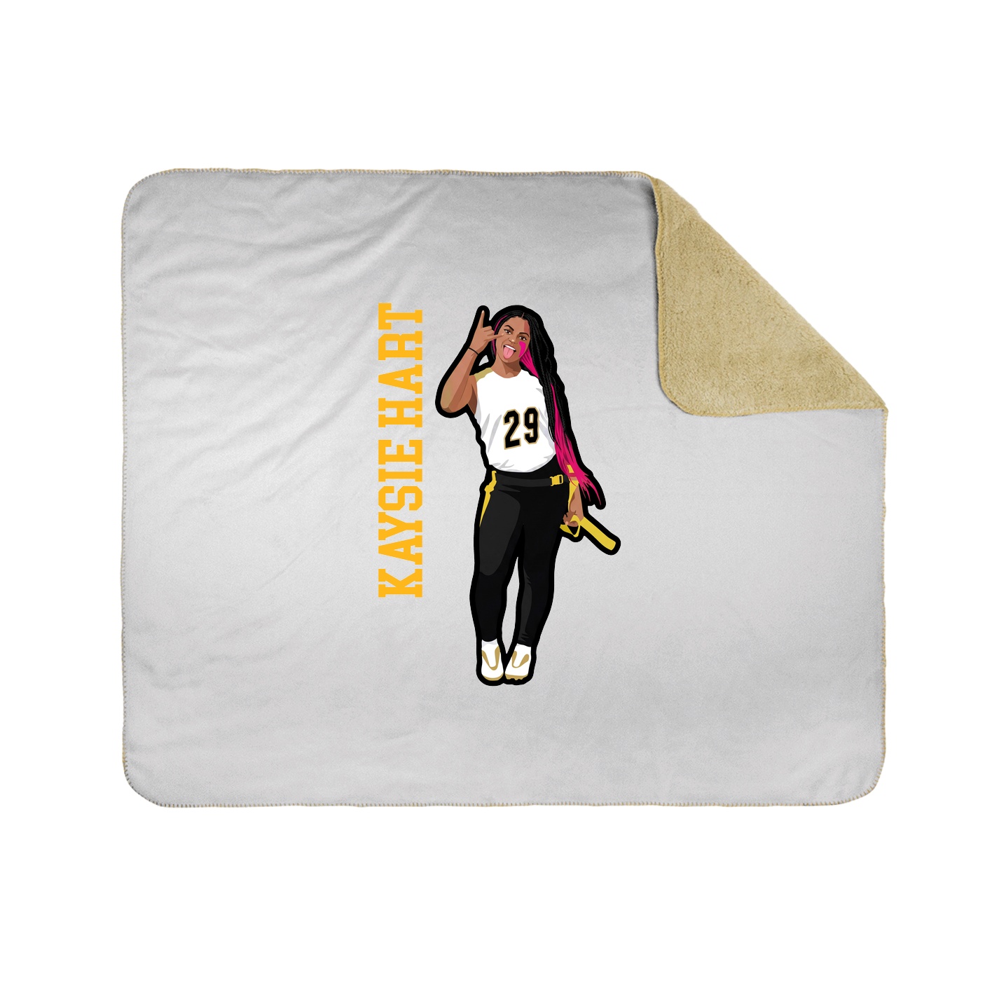 50x60 Sherpa Lined Throw Blanket