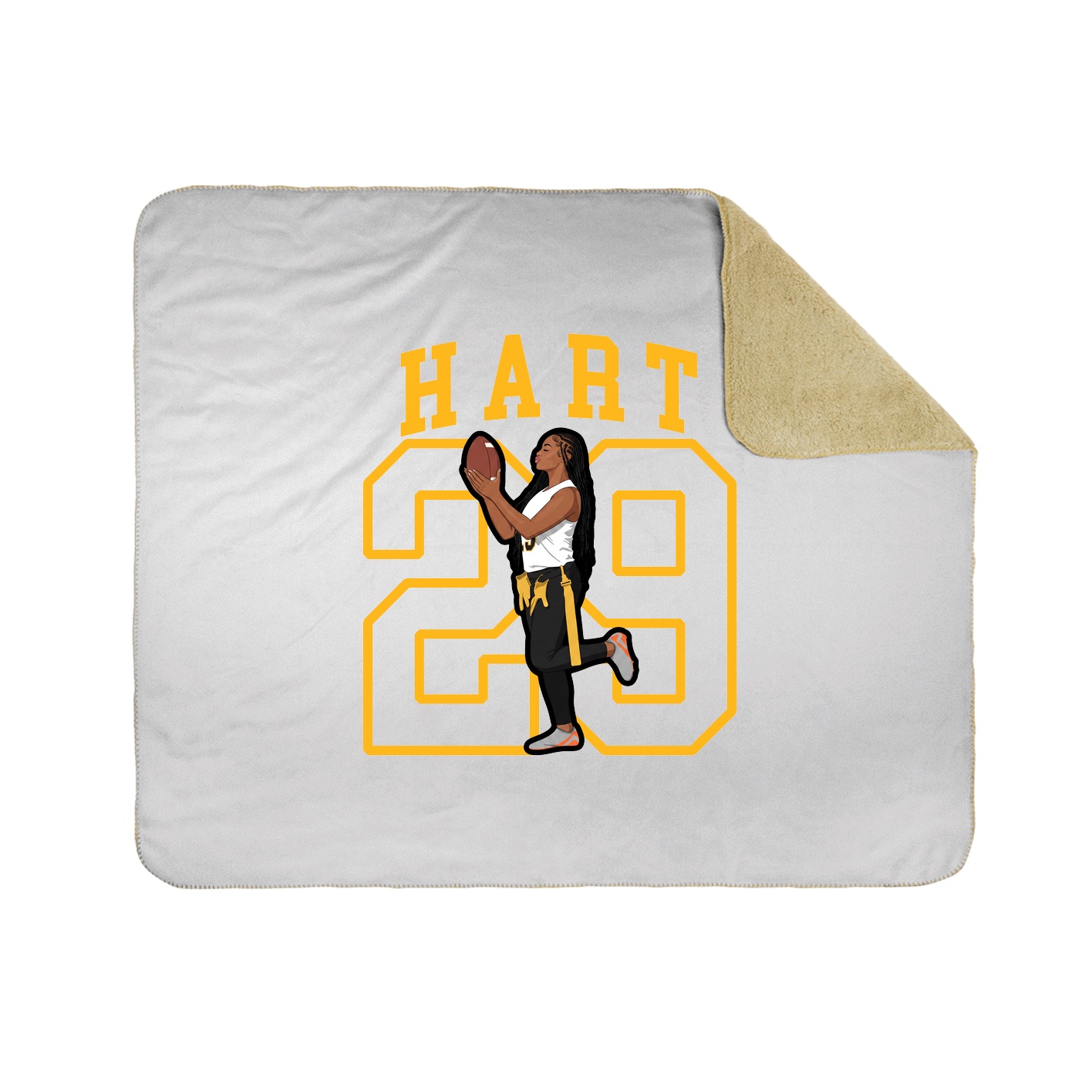 50x60 Sherpa Lined Throw Blanket