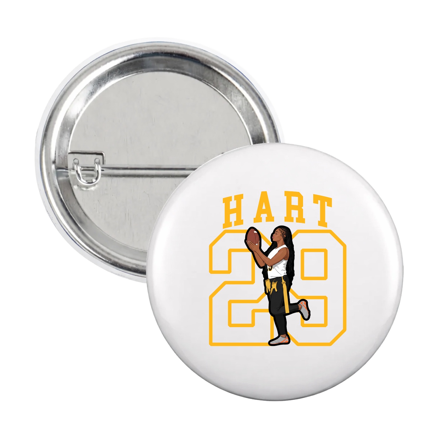 Game Day Button — Shirsey in White