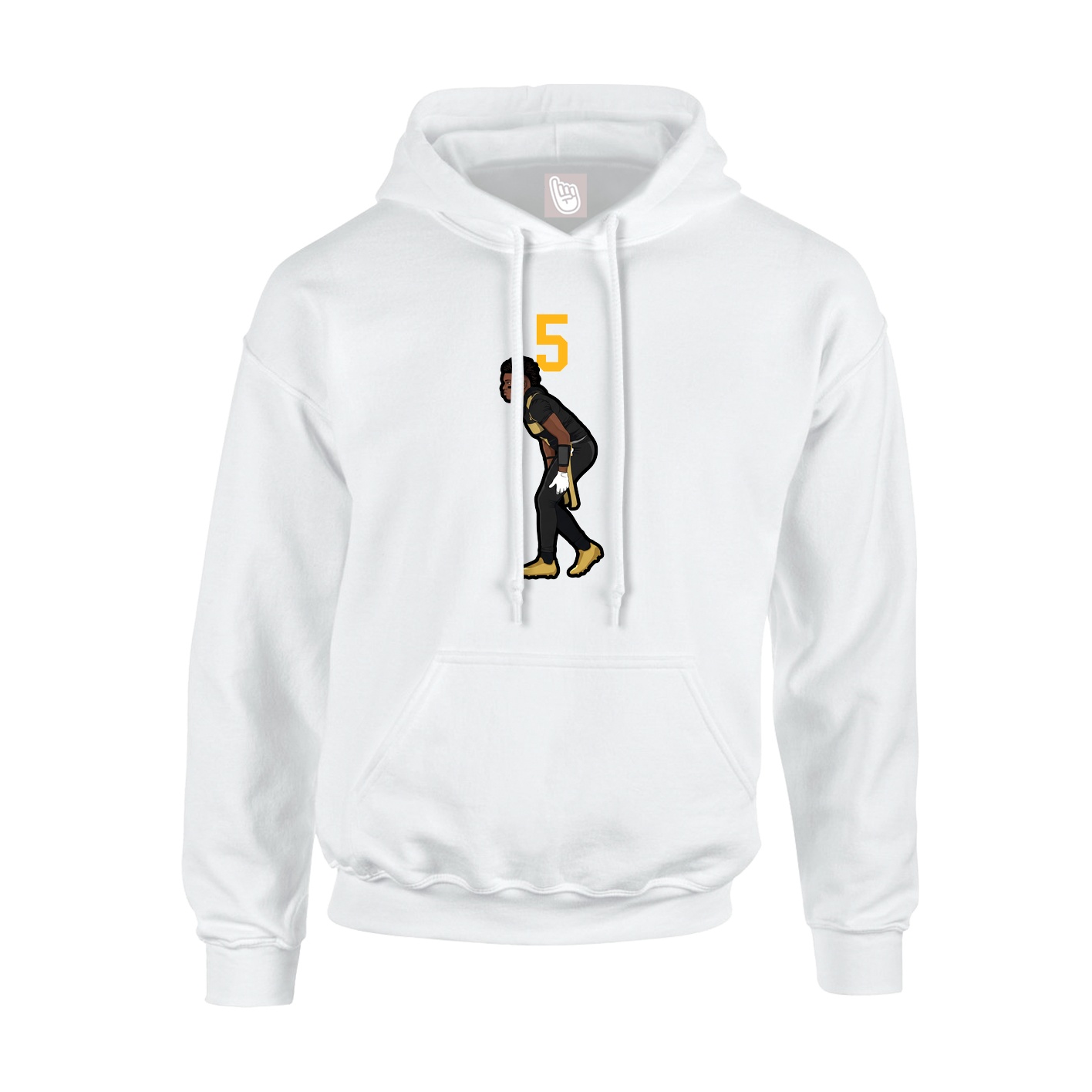 Hoodie — Number Top in White