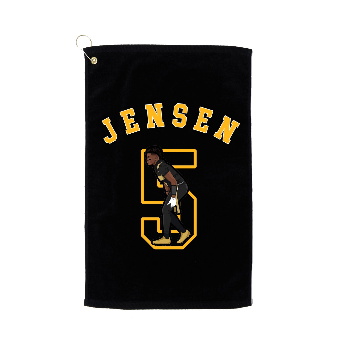 Golf Towel — Shirsey Arch in Black