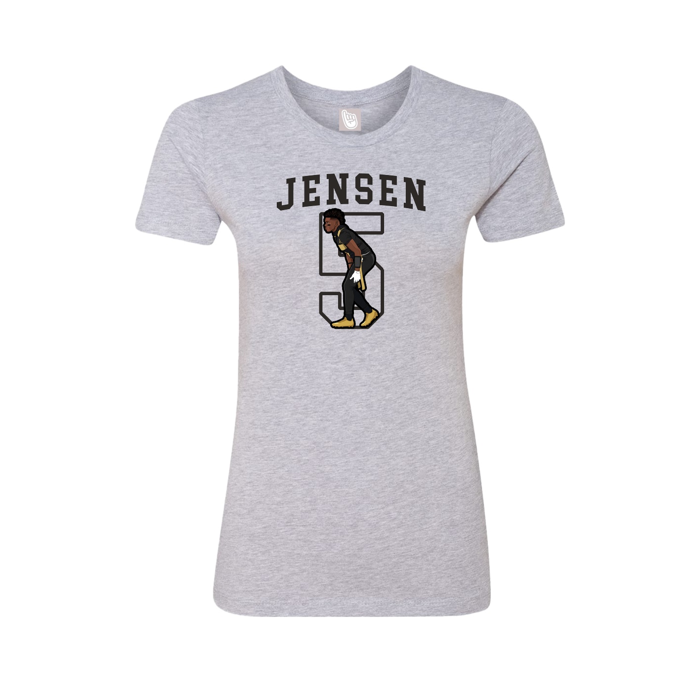 Fitted Women's Tee — Shirsey in Grey