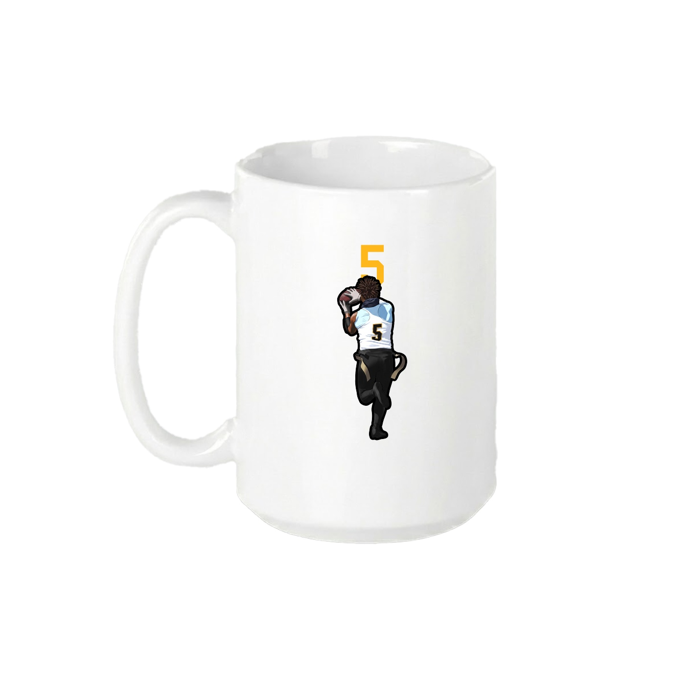 15oz Coffee Mug — Number Top in White