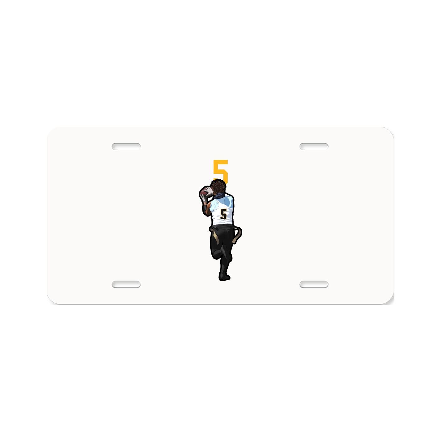 License Plate — Number Top in Classic