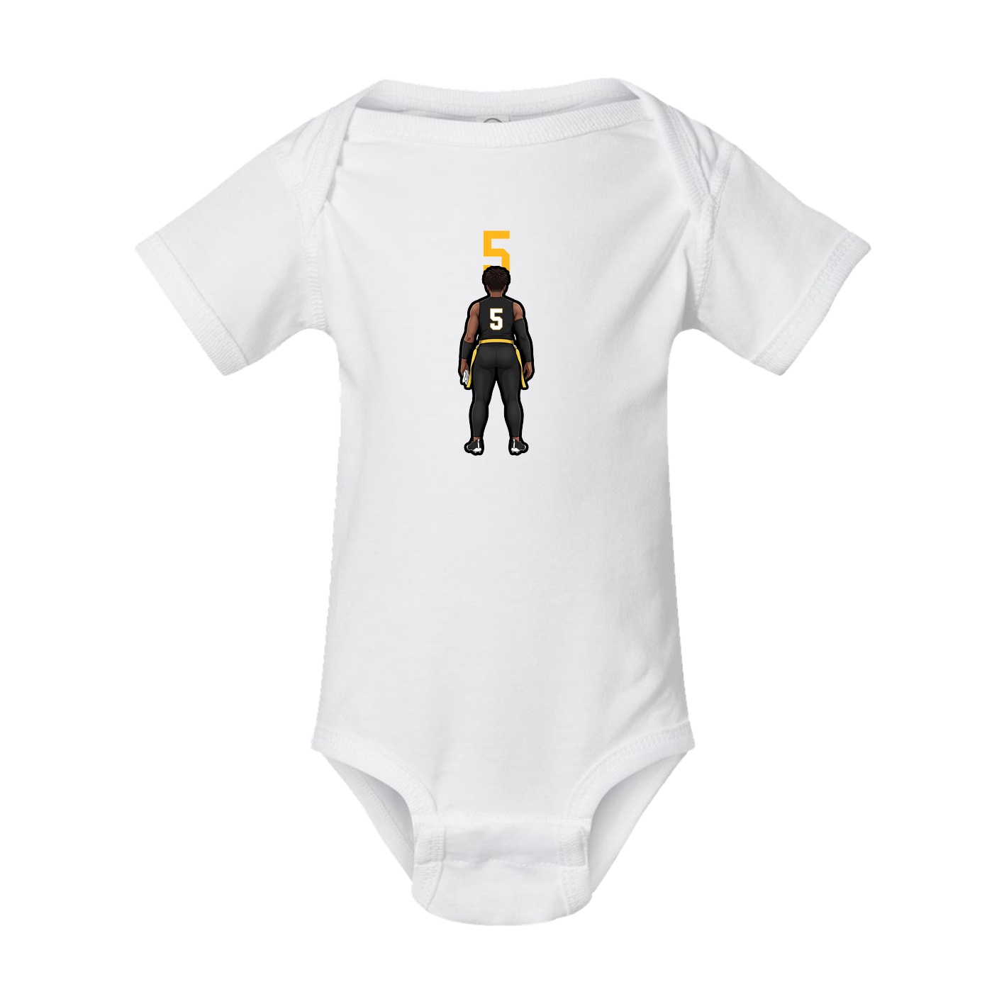 Baby Onesie — Number Top in White