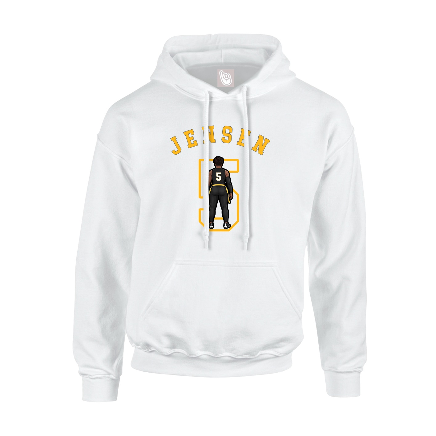 Hoodie — Shirsey Arch in White