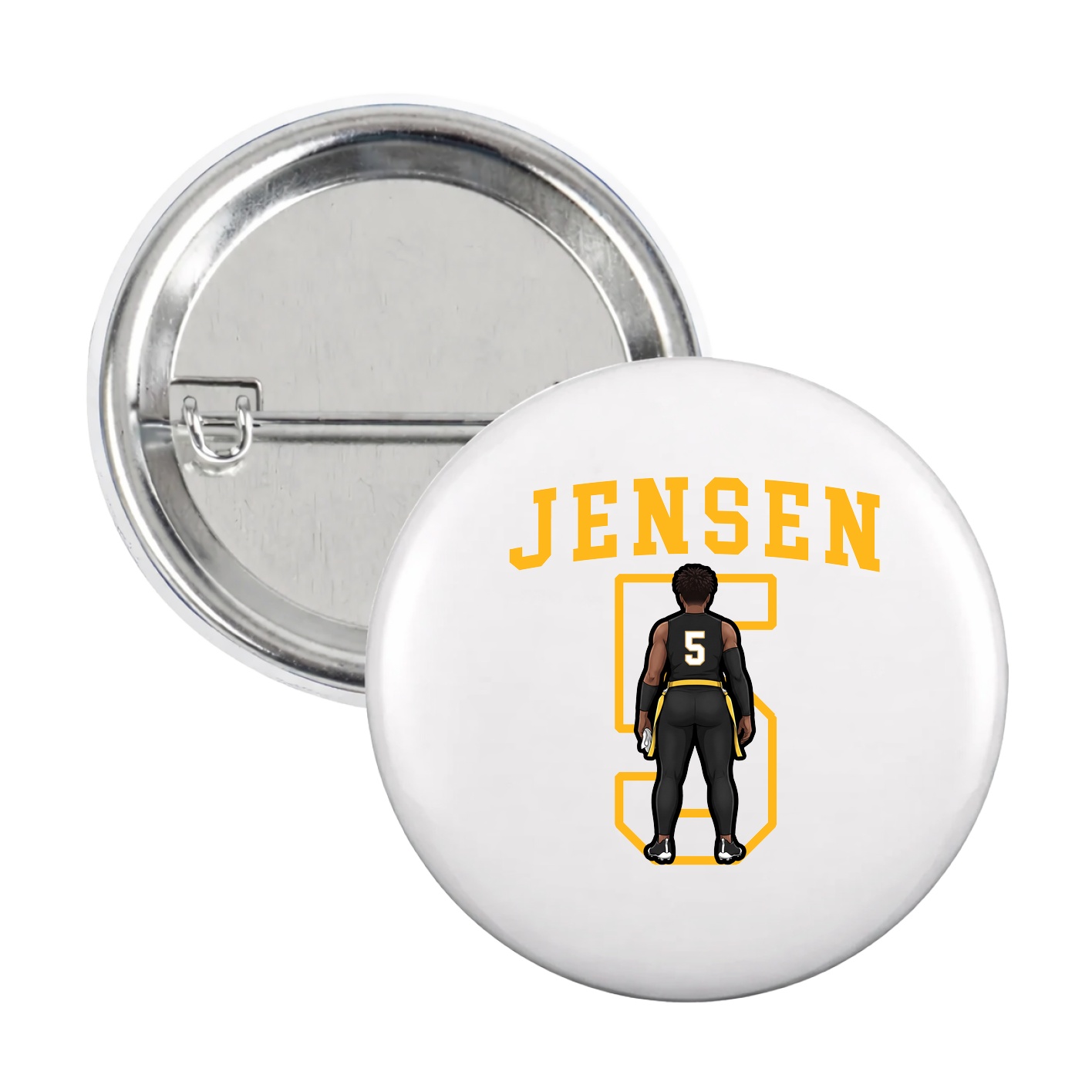 Game Day Button — Shirsey in White