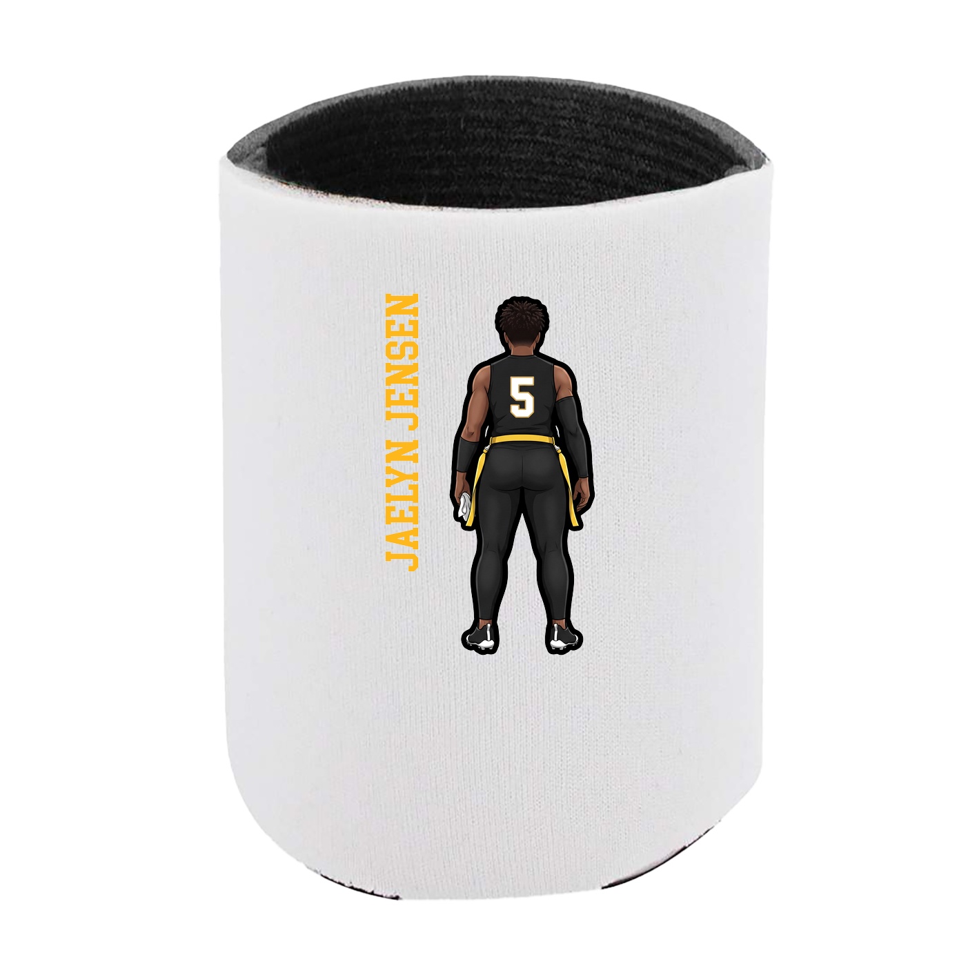 Can Holder — Name Vertical in White