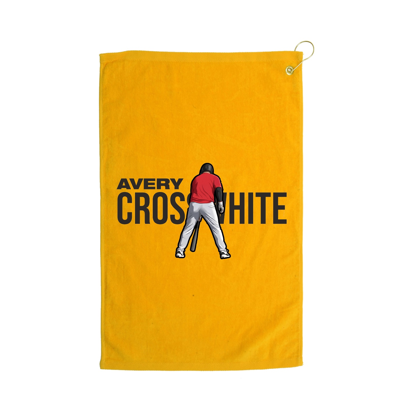 Golf Towel — Player Name in Gold