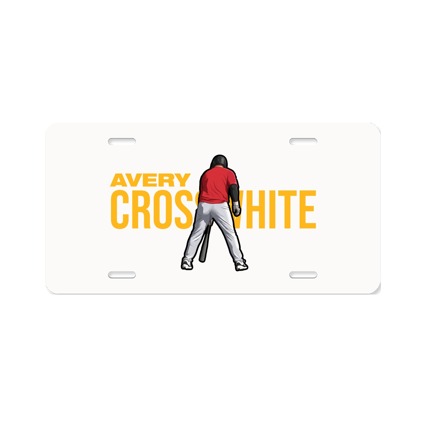 License Plate — Player Name in Classic