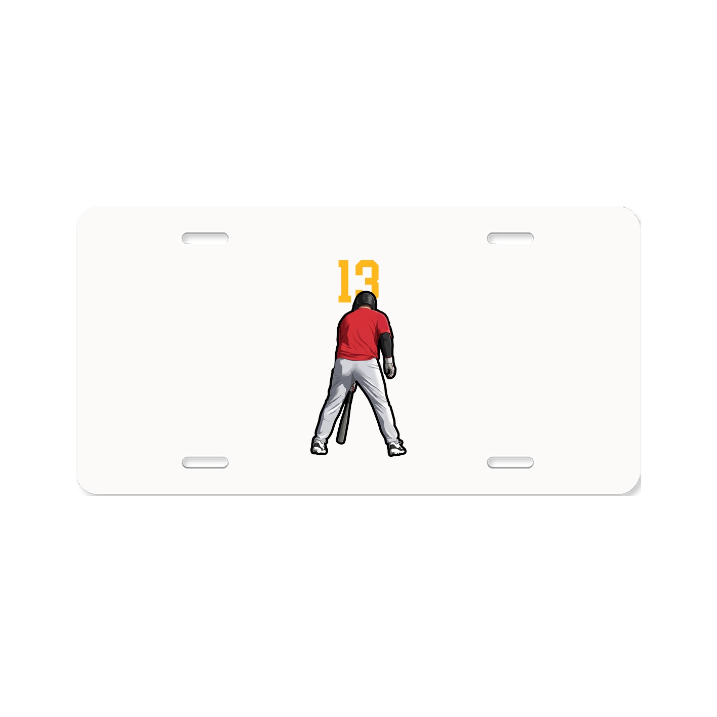 License Plate — Number Top in Classic