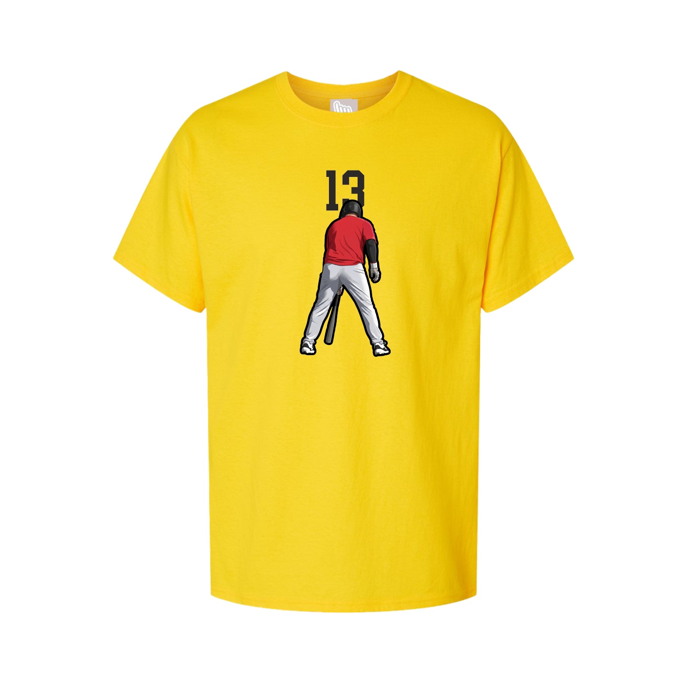 Youth Tee — Number Top in Gold