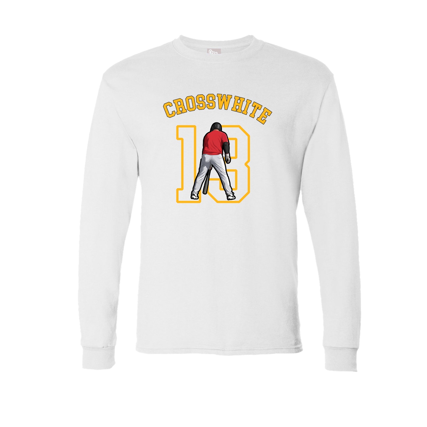 Long Sleeve Tee — Shirsey Arch in White