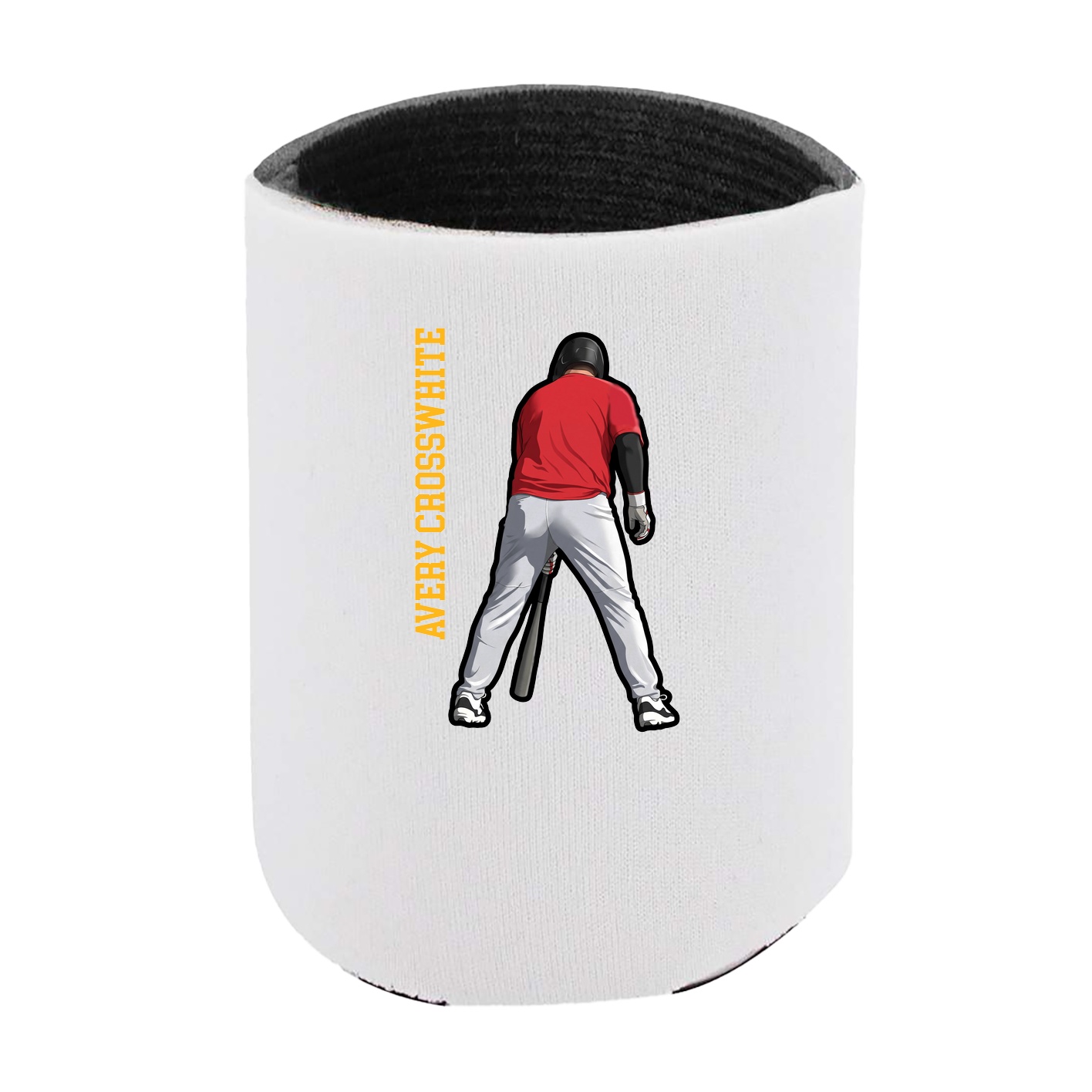 Can Holder — Name Vertical in White