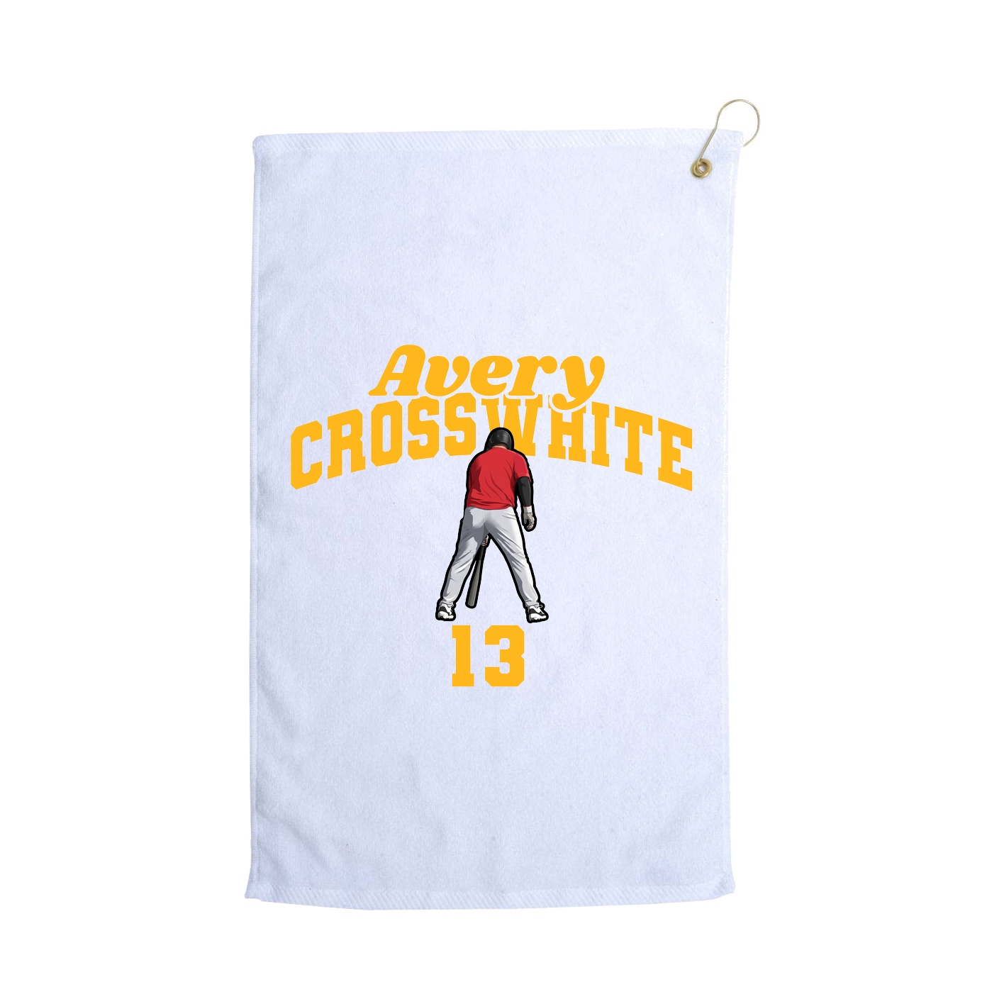 Golf Towel — Signature Arch in White