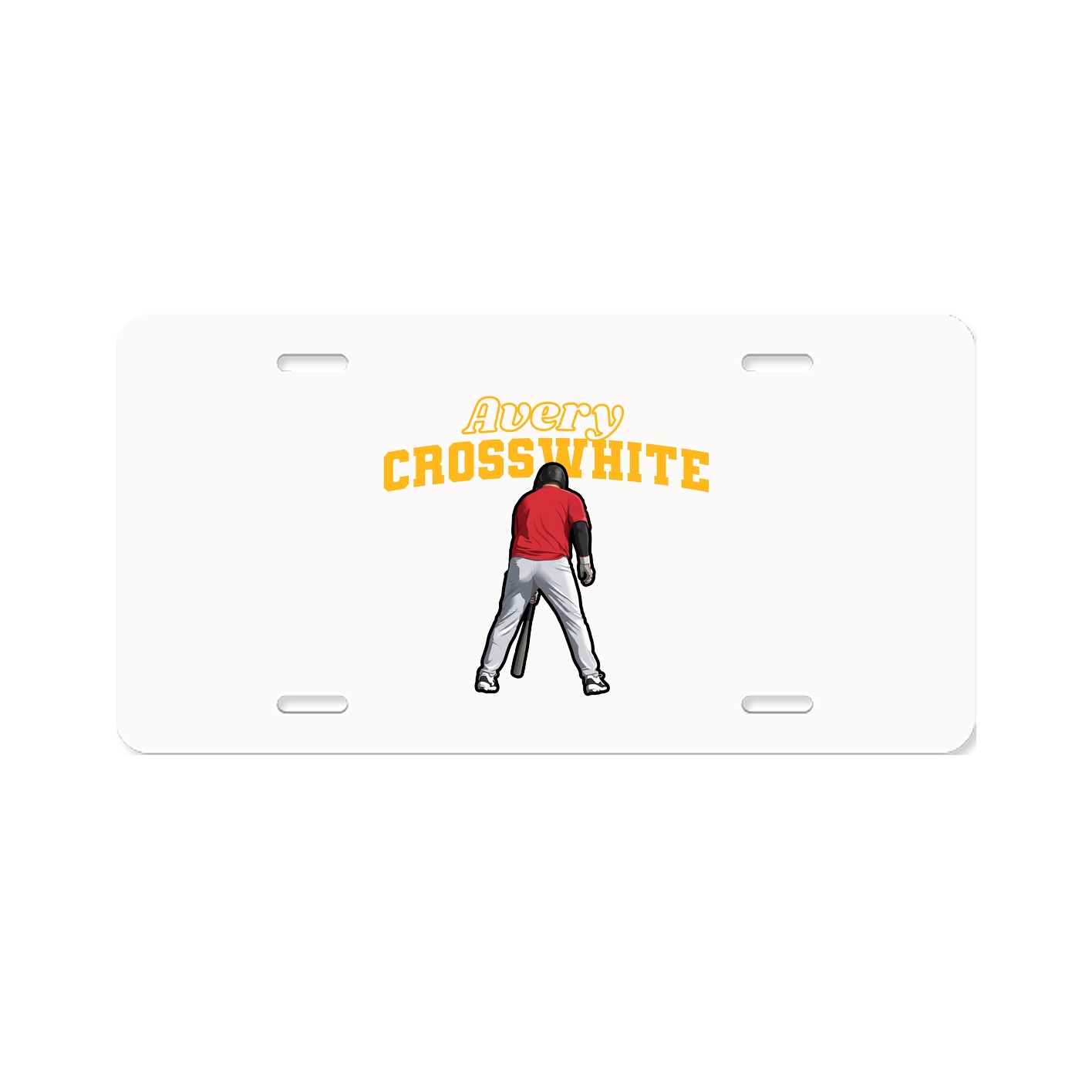License Plate — Name Arch in Classic