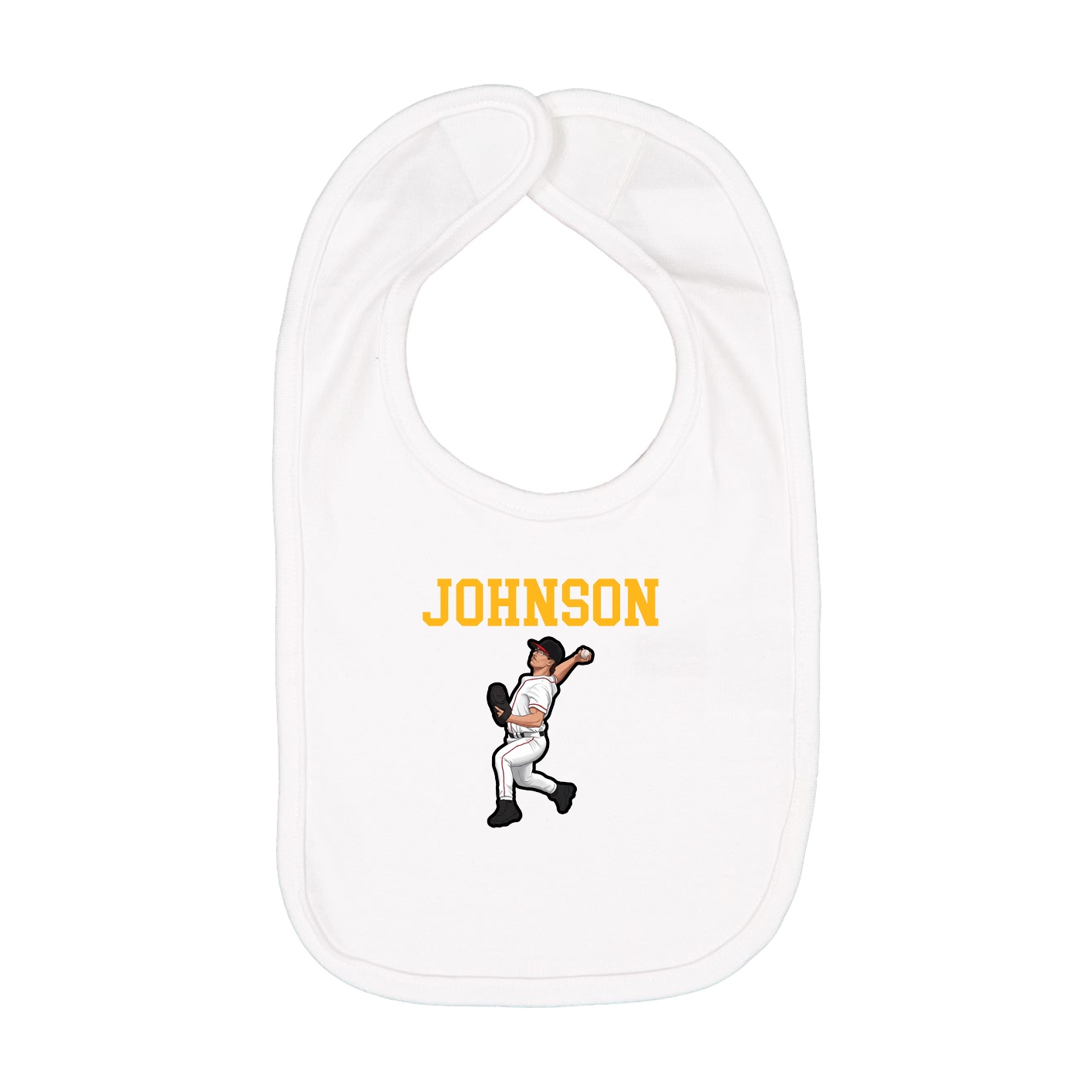 Infant Bib — Shirsey in White