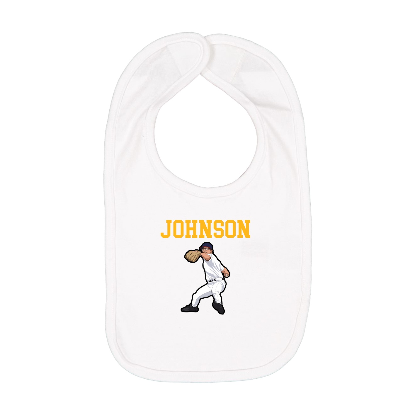 Infant Bib — Shirsey in White