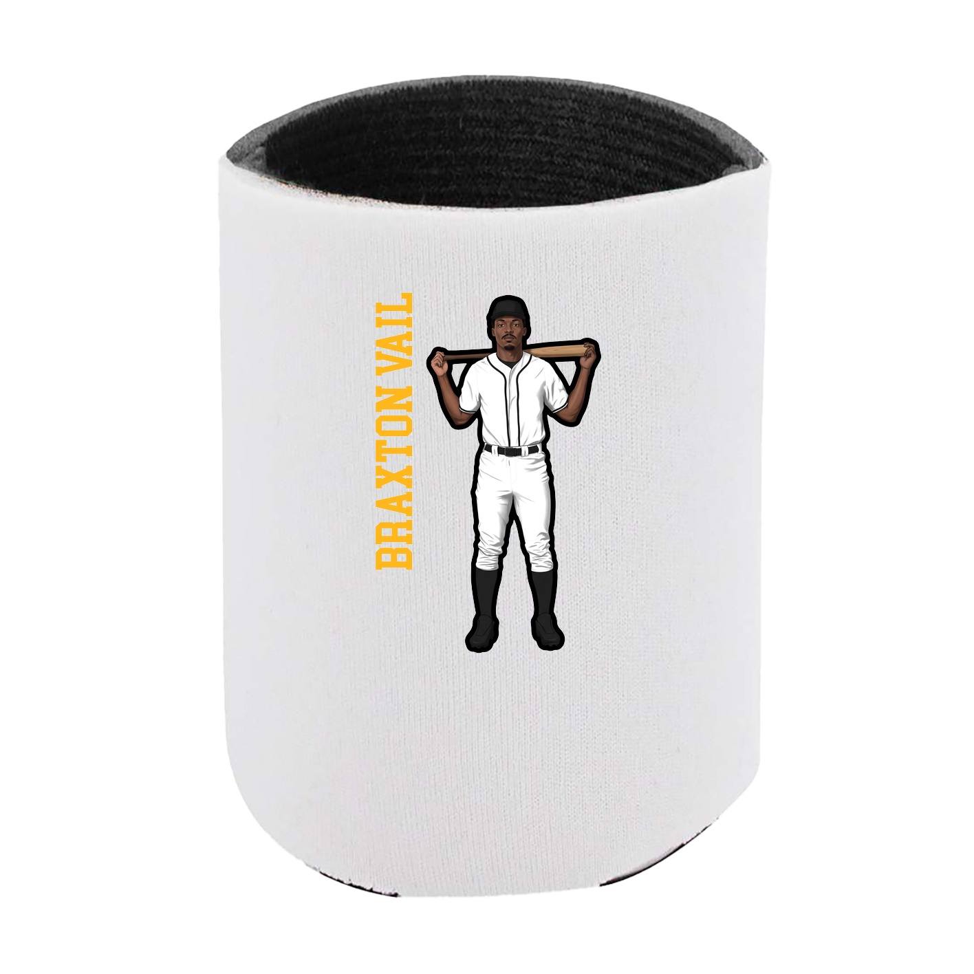 Can Holder — Name Vertical in White