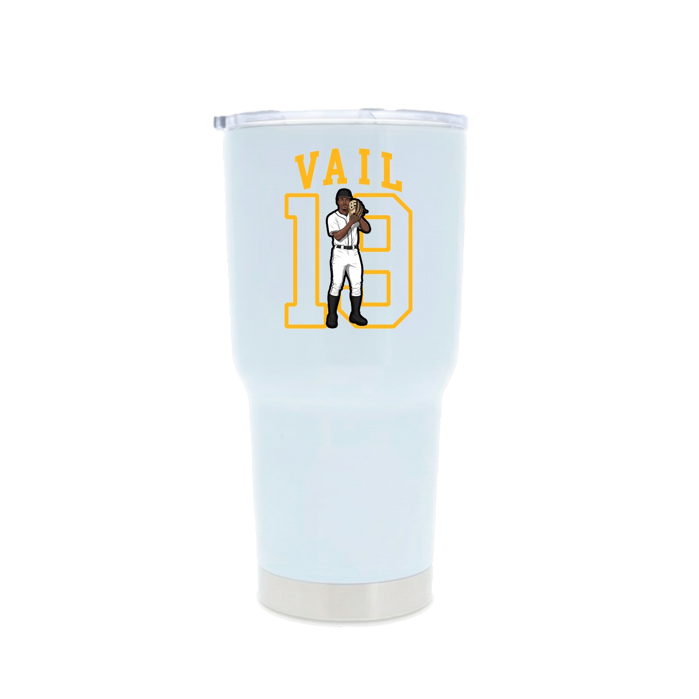 30oz Stainless Steel Tumbler — Shirsey in White