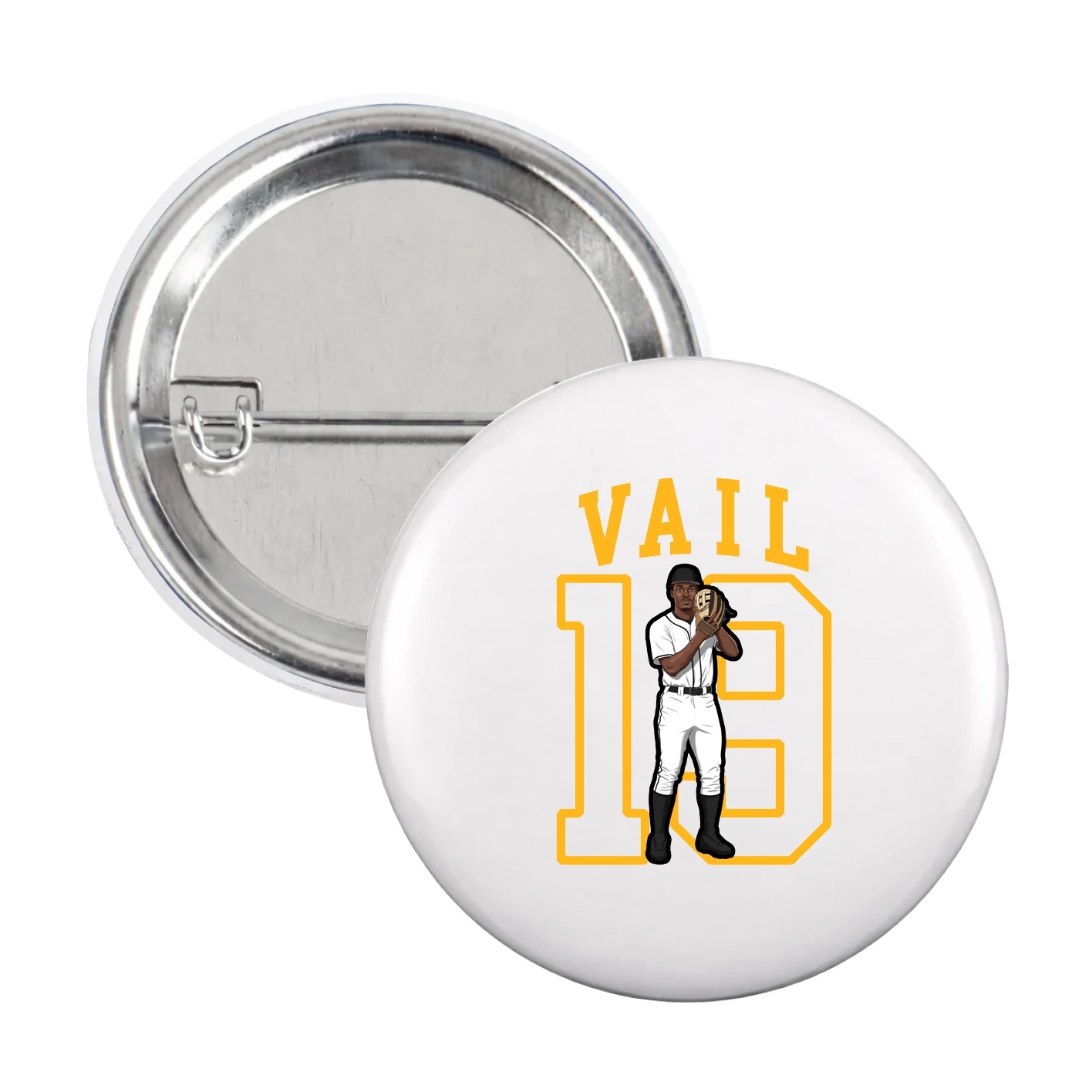Game Day Button — Shirsey in White