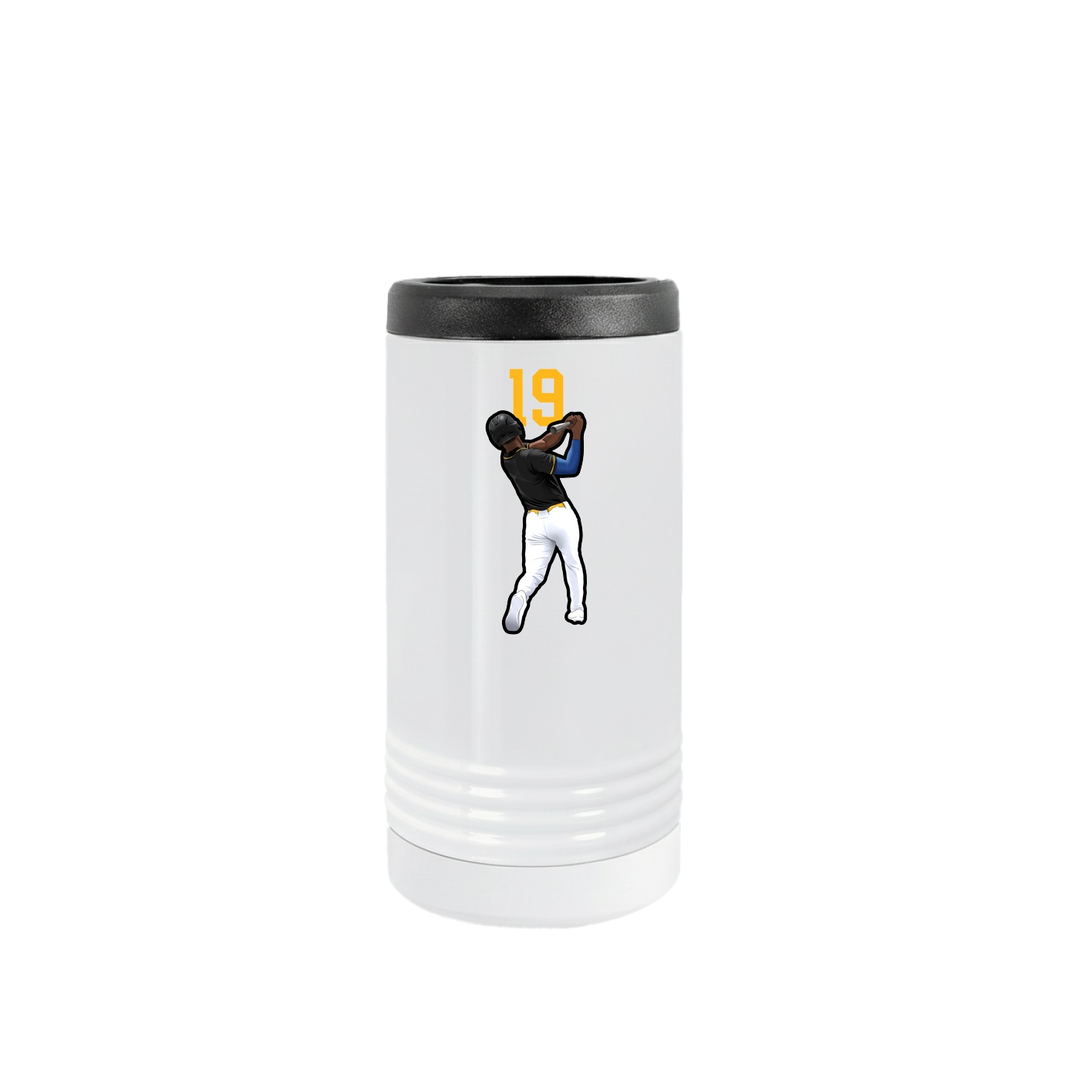 Slim Beverage Holder — Number Top in White
