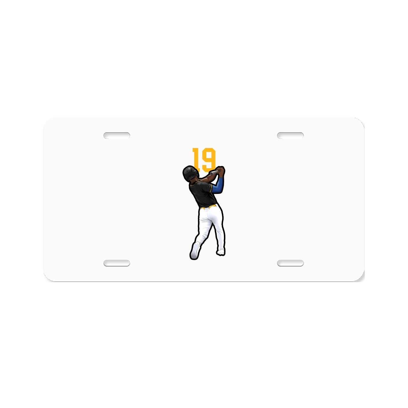 License Plate — Number Top in Classic