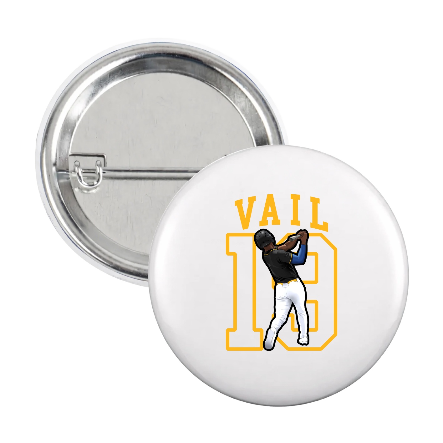 Game Day Button — Shirsey in White