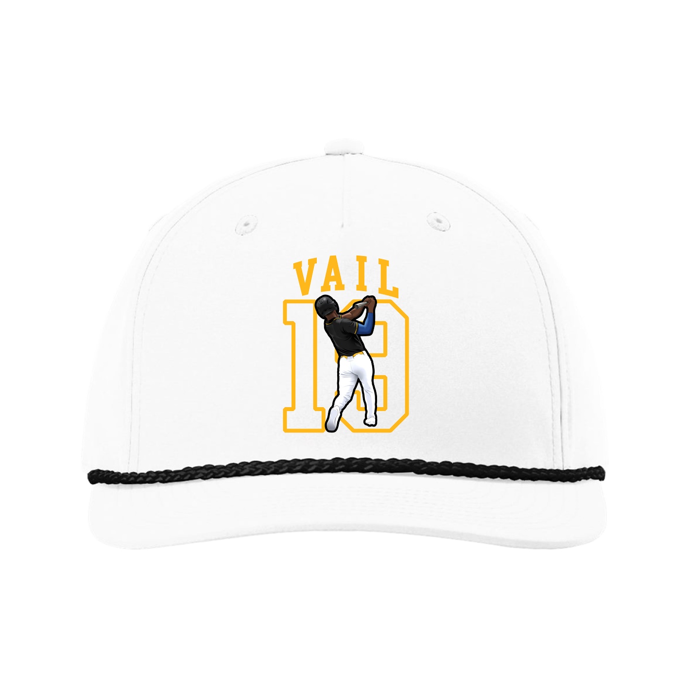 Five-Panel Classic Rope Cap — Shirsey in White