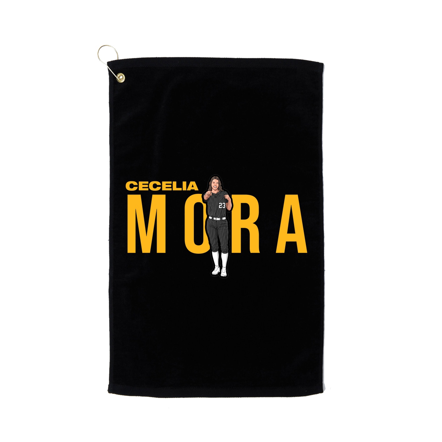 Golf Towel — Player Name in Black
