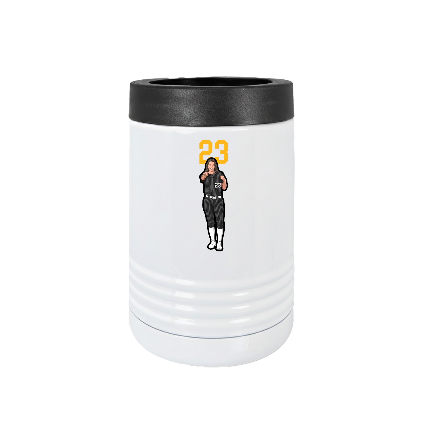 Beverage Holder — Number Top in White