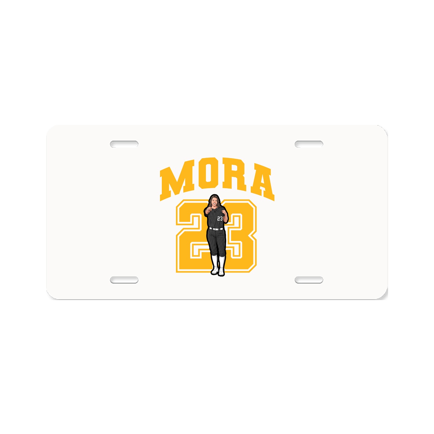 License Plate — Number in Classic
