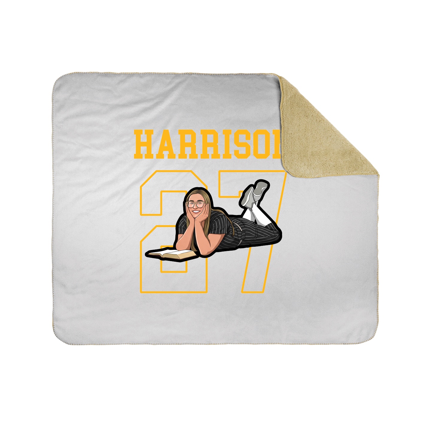 50x60 Sherpa Lined Throw Blanket