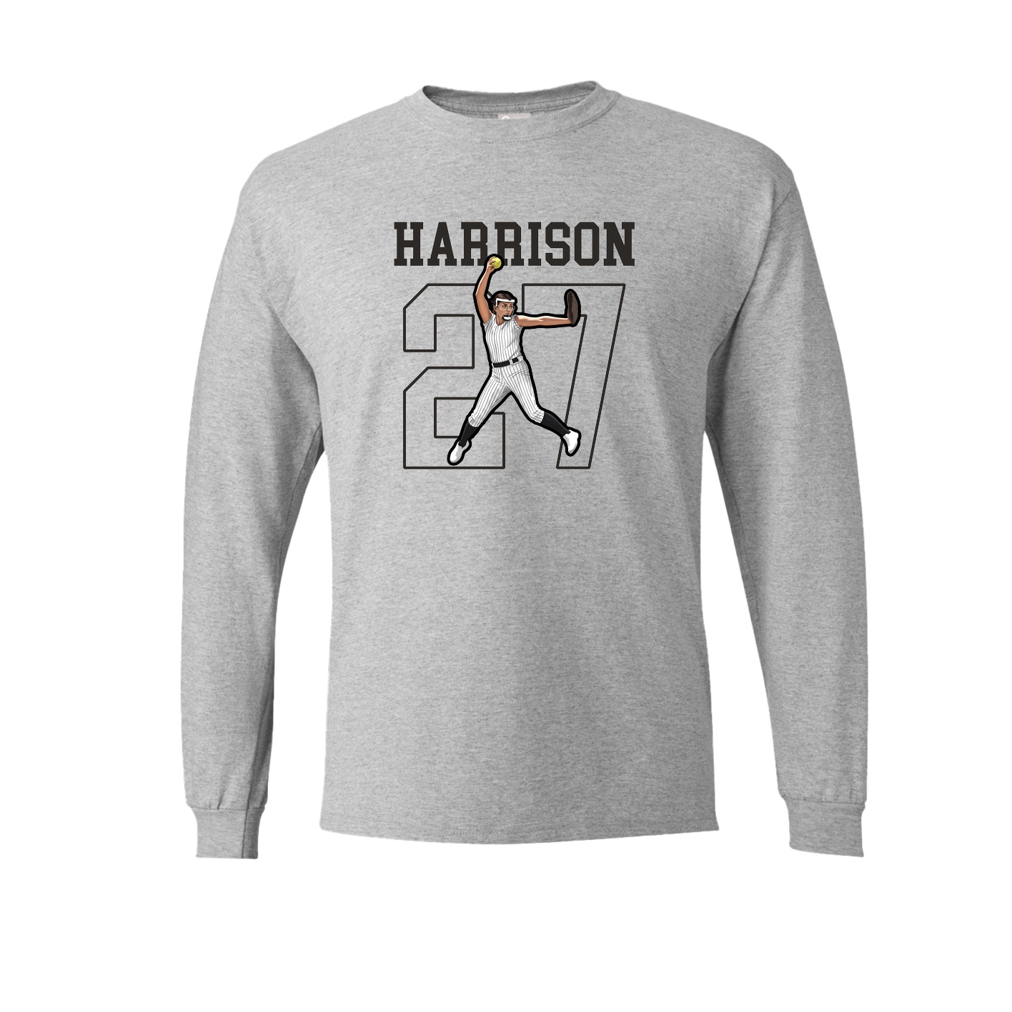 Long Sleeve Tee — Shirsey in Grey