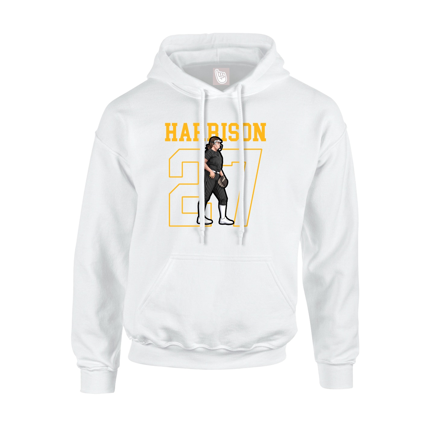 Hoodie — Shirsey in White