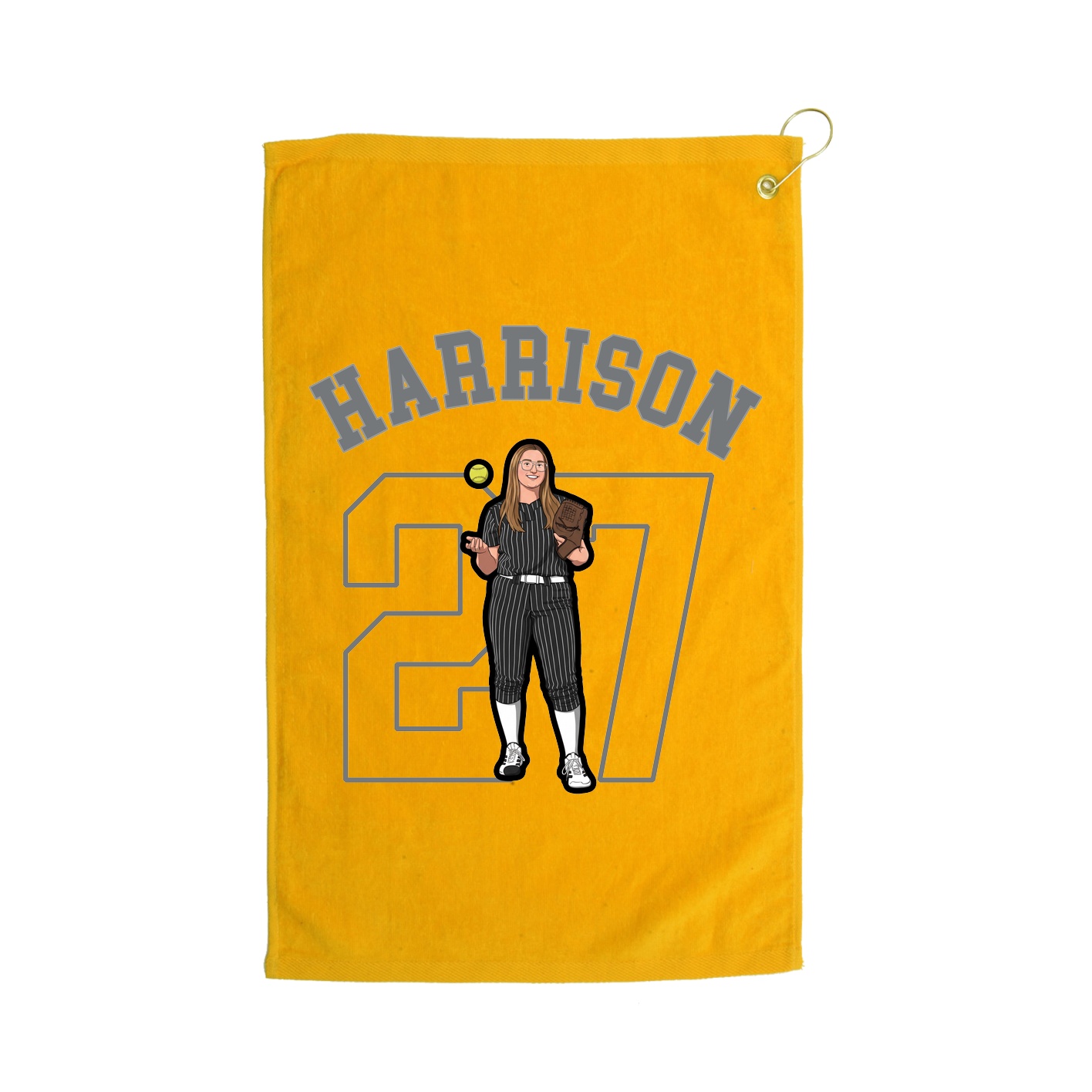 Golf Towel — Shirsey Arch in Gold