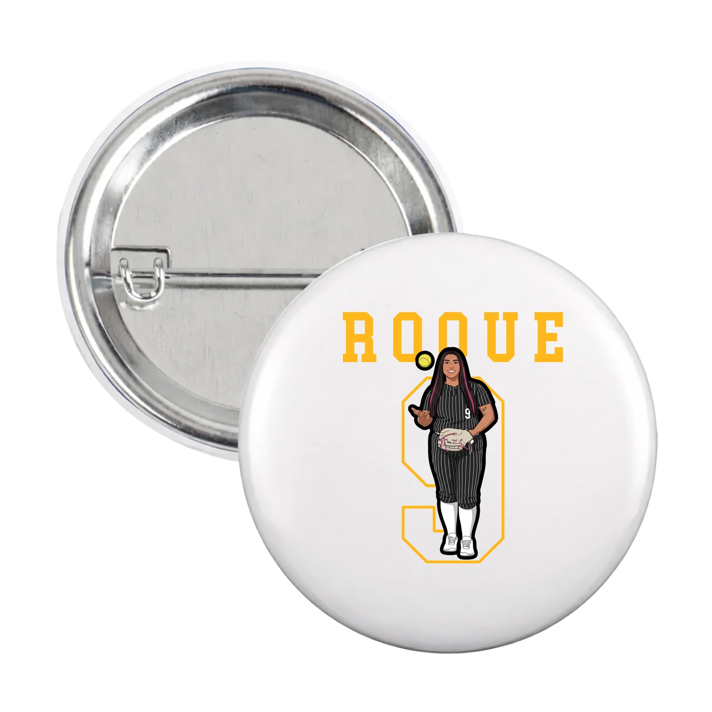 Game Day Button — Shirsey in White
