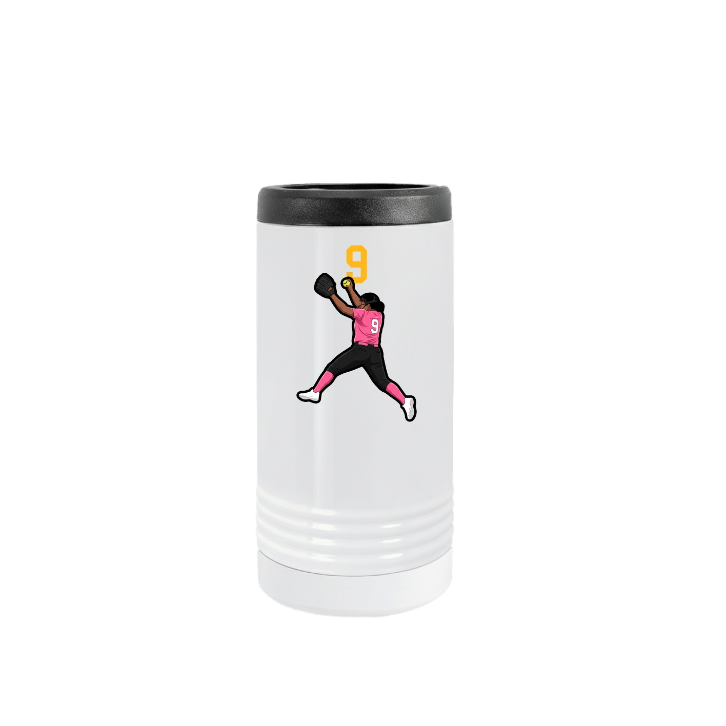 Slim Beverage Holder — Number Top in White