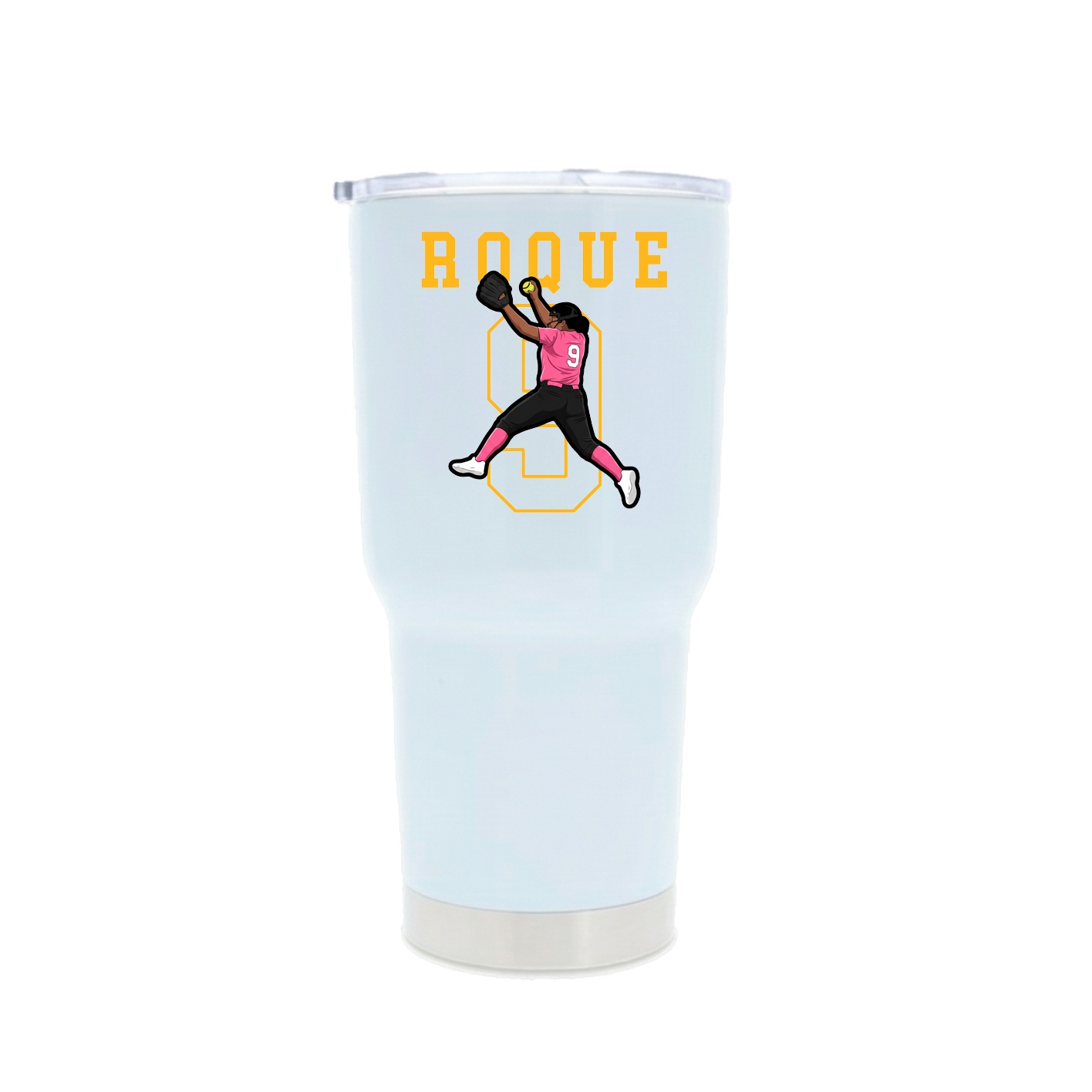 30oz Stainless Steel Tumbler — Shirsey in White