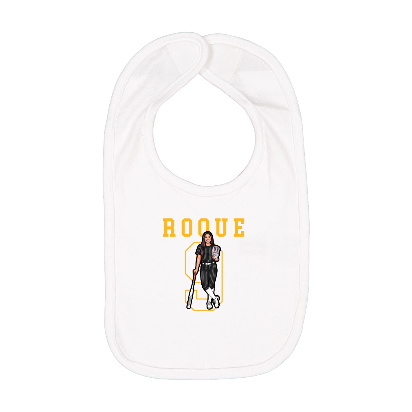 Infant Bib — Shirsey in White