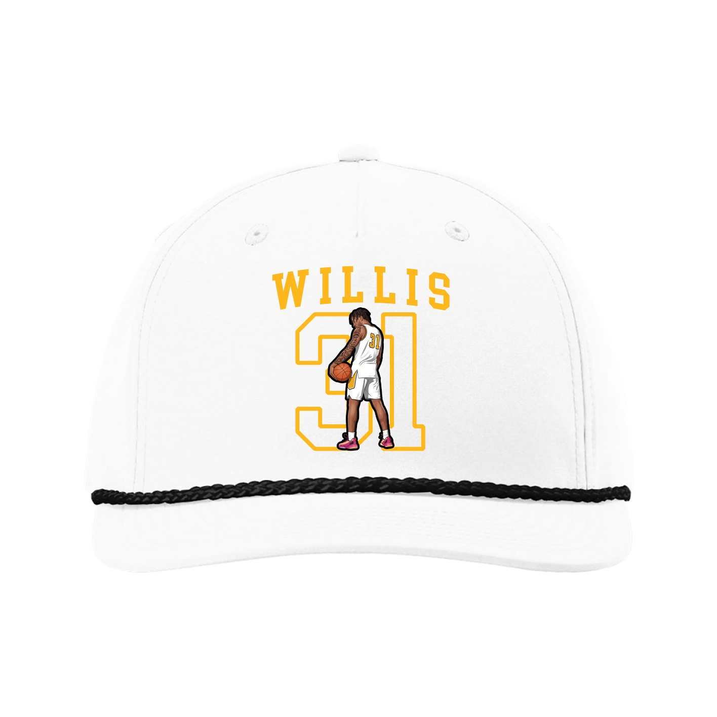 Five-Panel Classic Rope Cap — Shirsey in White