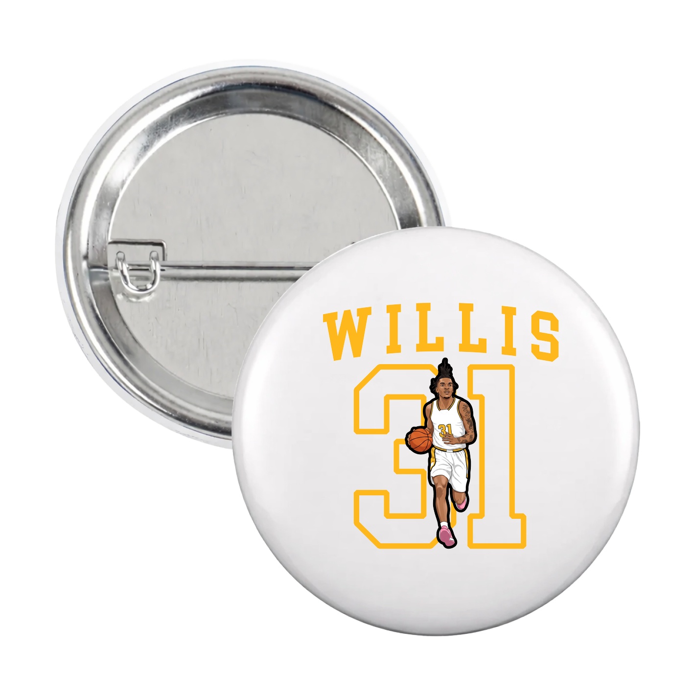 Game Day Button — Shirsey in White