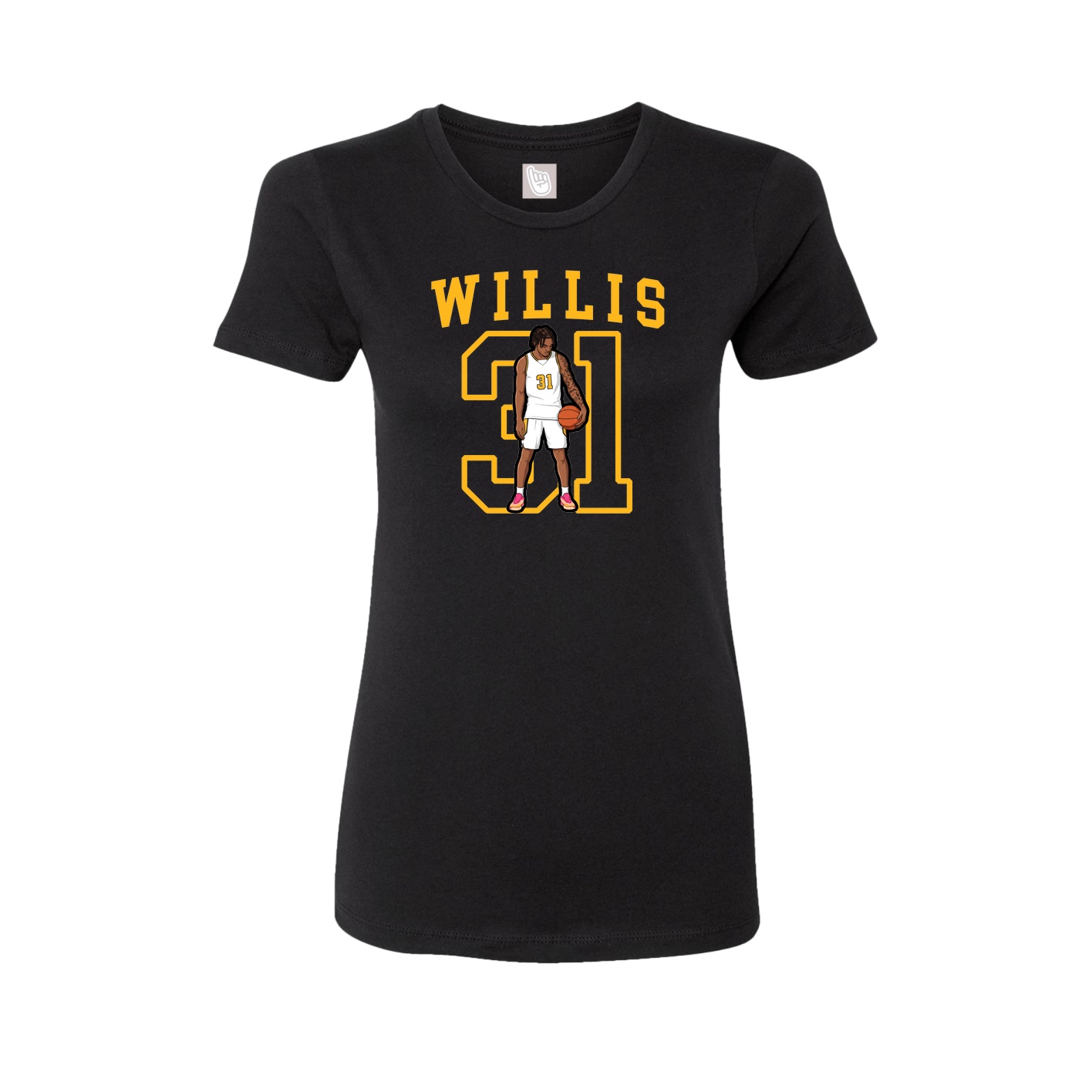 Fitted Women's Tee — Shirsey in Black