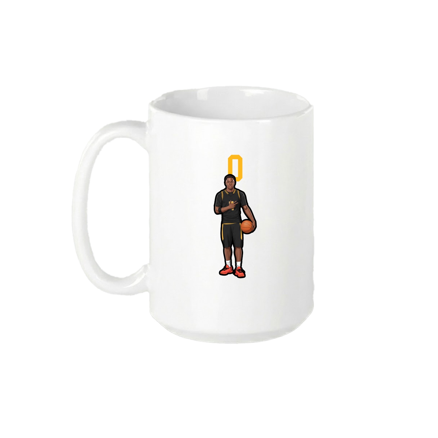 15oz Coffee Mug — Number Top in White