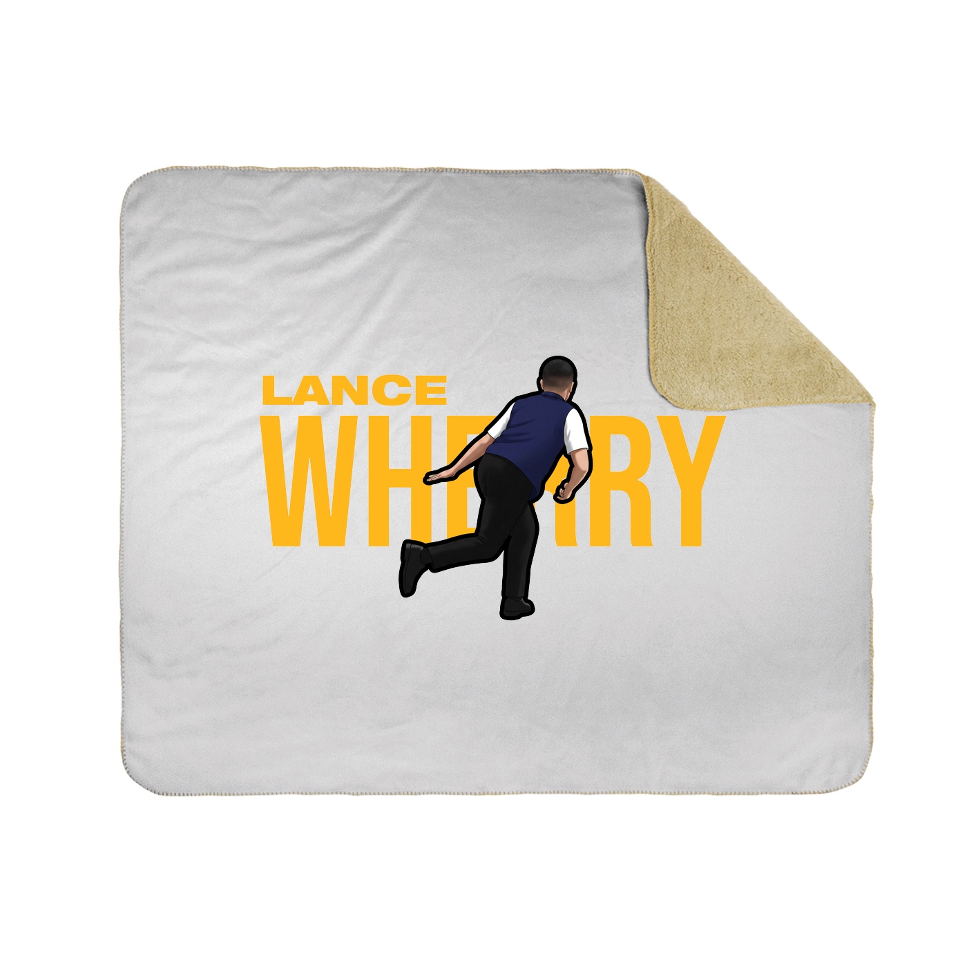 Throw Blanket — Player Name in White
