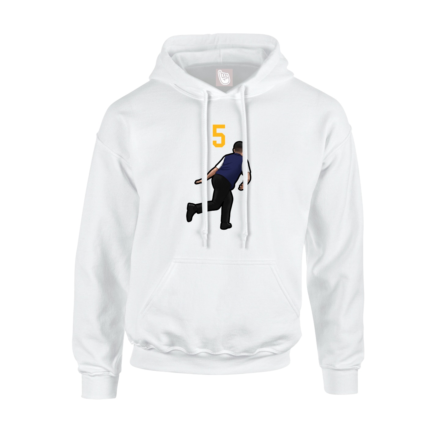 Hoodie — Number Top in White